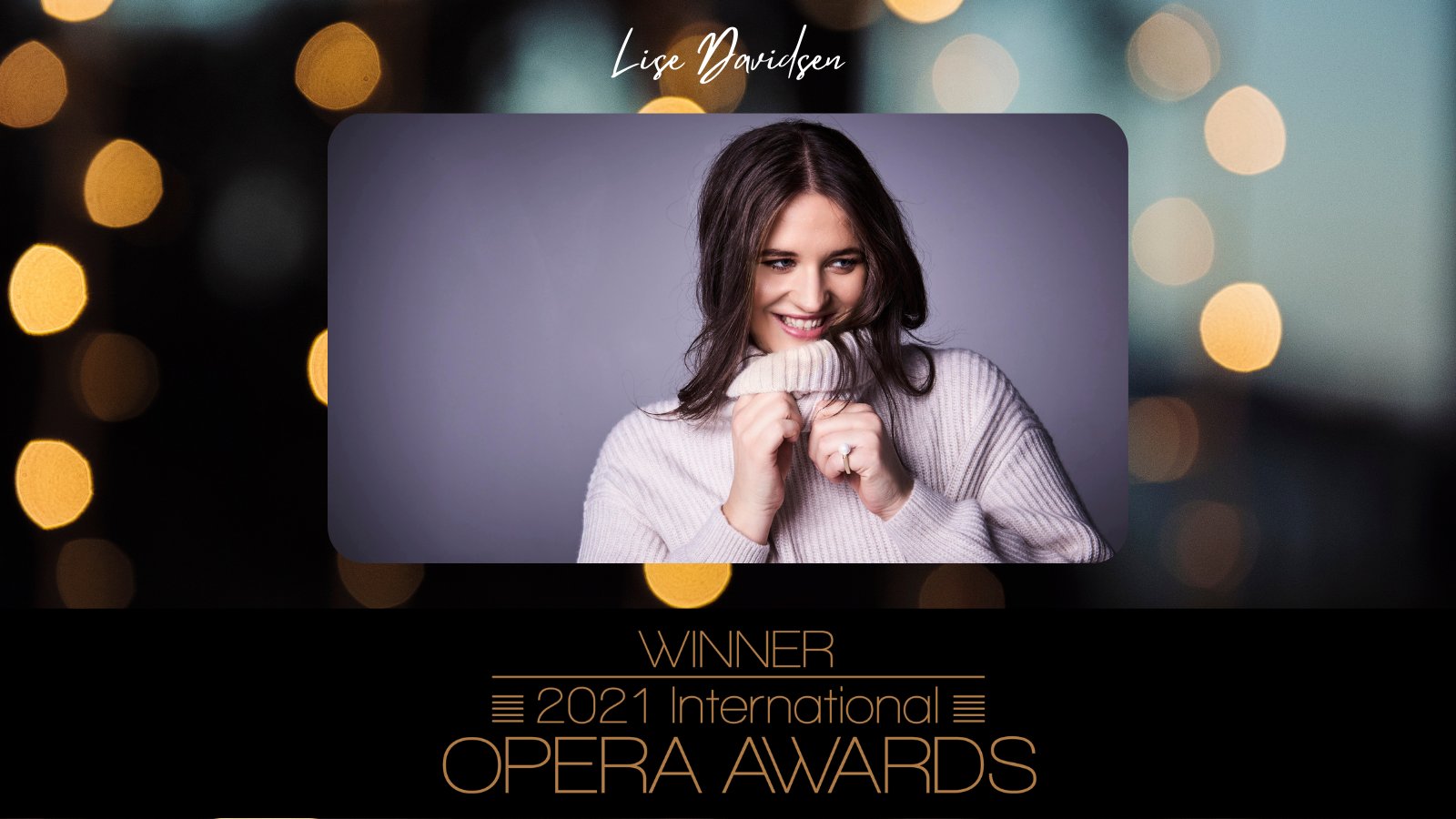 2021 International Opera Awards Female Singer of the Year!