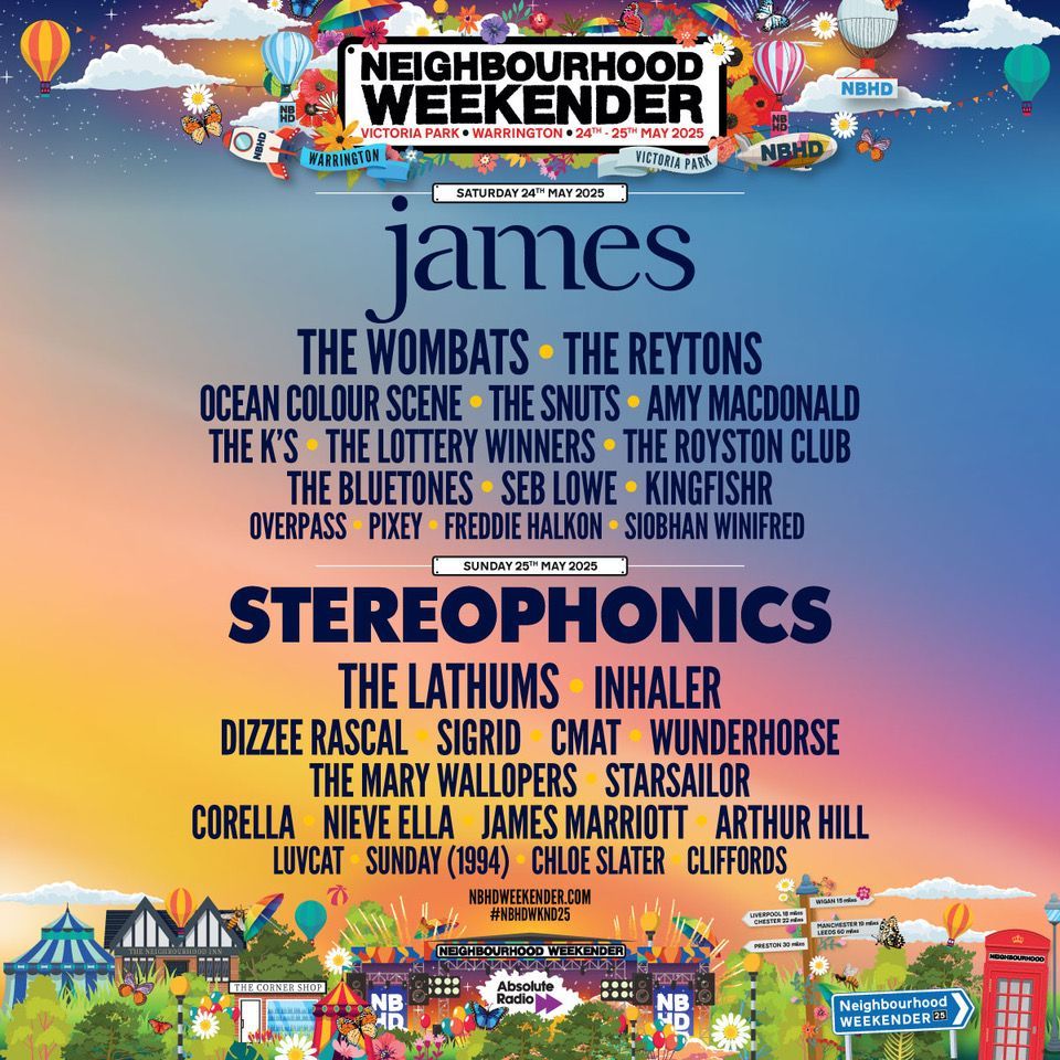 NEIGHBOURHOOD WEEKENDER ANNOUNCED