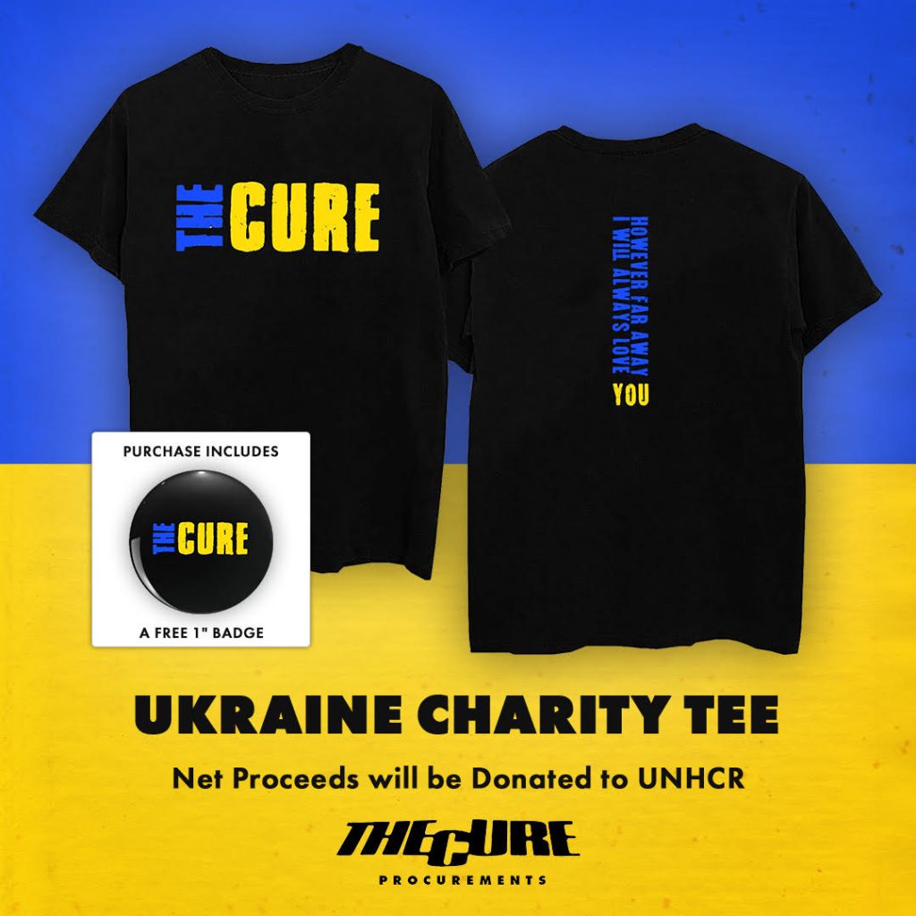 The Cure  UKRAINE CHARITY T-SHIRT