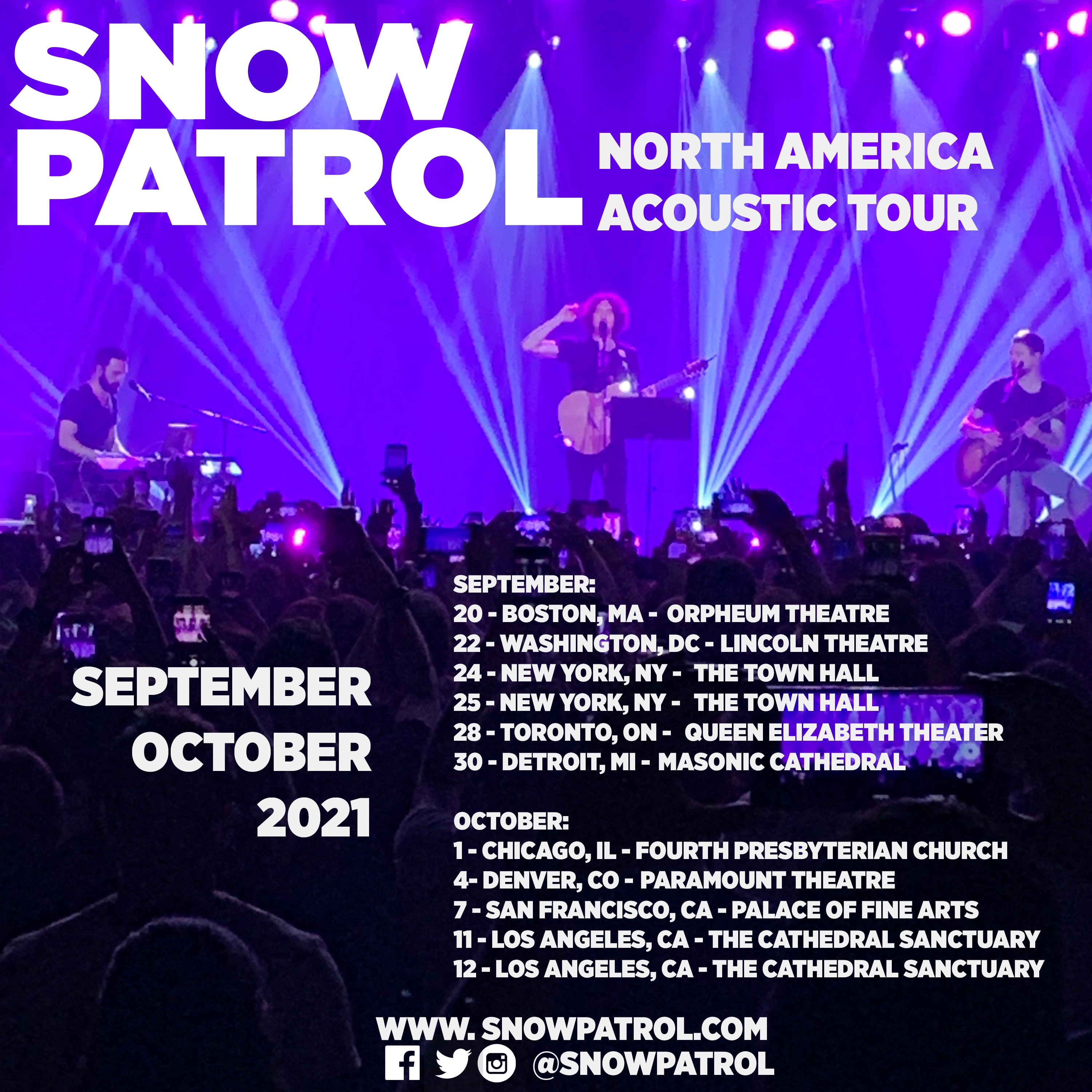 2020 North America Acoustic Tour Postponed to 2021