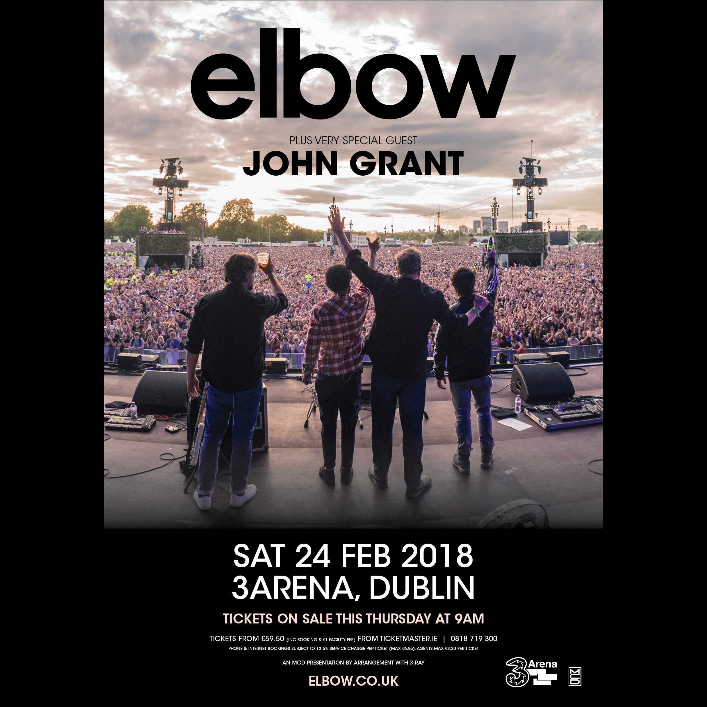 elbow to play Dublin's 3Arena elbow