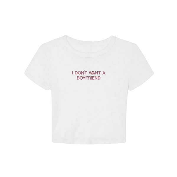 I Don’t Want A Boyfriend Gem Baby Tee