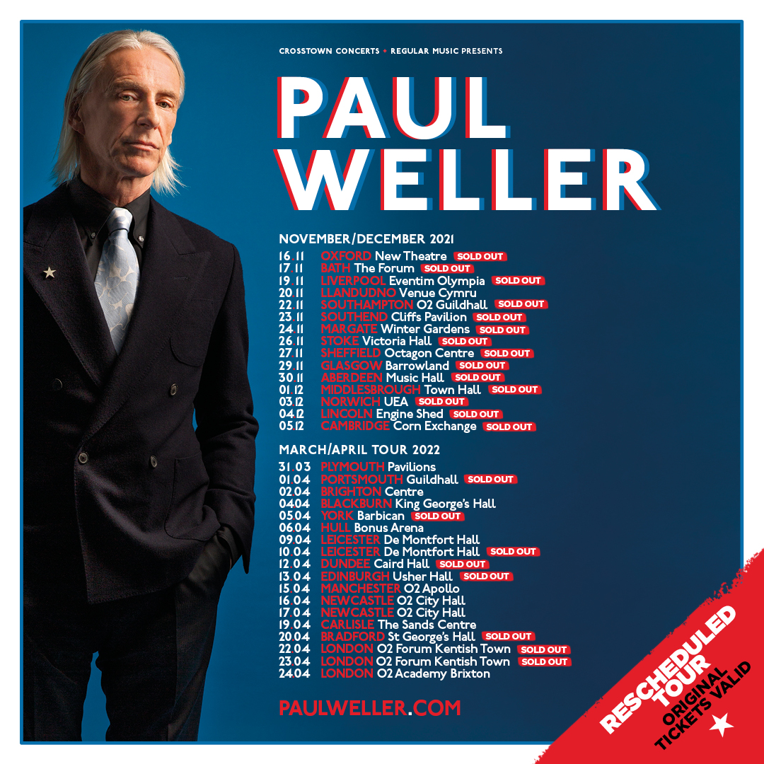 paul weller tour set list