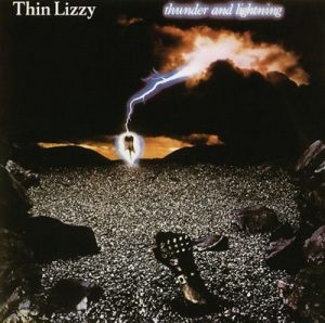 Thin lizzy album art Thunder and lightning
